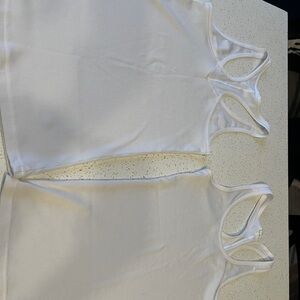 Under Armour White Ribbed Tank Top Set size small